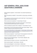 A&P GENERAL ORAL &lpar;ASA&rpar; EXAM QUESTIONS & ANSWERS