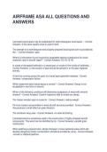 AIRFRAME ASA ALL QUESTIONS AND ANSWERS