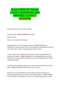 Exam 3 NUR 257 Review LATEST QUESTIONS AND VERIFIED CORRECT ANSWERS&period;