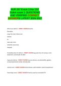 NUR 257 Exam 3 LATEST QUESTIONS AND VERIFIED CORRECT ANSWERS&period;