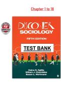 Test Bank for Discover Sociology&comma; 5th Edition &ndash; Eglitis