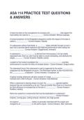 ASA 114 PRACTICE TEST QUESTIONS & ANSWERS