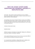 PSYC 395&colon; EXAM 1 STUDY GUIDE QUESTIONS AND ANSWERS &vert; GRADED A&plus; &vert; NEW UPDATE 2026 