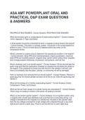 ASA AMT POWERPLANT ORAL AND PRACTICAL O&P EXAM QUESTIONS & ANSWERS