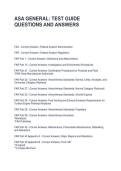 ASA GENERAL TEST GUIDE QUESTIONS AND ANSWERS