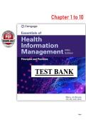 Test Bank for Essentials of Health Information Management&colon; Principles and Practices&comma; 5th Edition &ndash; Bowie