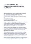 ASA ORAL EXAM GUIDE AIRWORTHINESS REQUIREMENTS CHAPTER 2 QUESTIONS AND ANSWERS &vert; FULLY SOLVED
