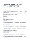 ASA SAILING EXAM QUESTIONS WITH CORRECT ANSWERS