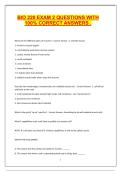 BIO 220 EXAM 2 QUESTIONS WITH 100&percnt; CORRECT ANSWERS &period;
