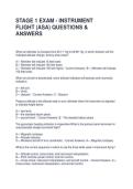 STAGE 1 EXAM - INSTRUMENT FLIGHT &lpar;ASA&rpar; QUESTIONS & ANSWERS