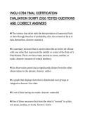 WGU C784 FINAL CERTIFICATION EVALUATION SCRIPT 2026 TESTED QUESTIONS AND CORRECT ANSWERS