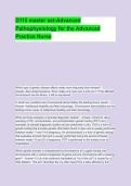 D115 master set-Advanced Pathophysiology for the Advanced Practice Nurse