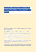 WGU D115 Advanced Pathophysiology Exam Questions 2025 and answers 2026 version