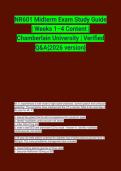 NR601 Midterm Exam Study Guide &vert; Weeks 1&ndash;4 Content &vert; Chamberlain University &vert; Verified Q&A&lbrace;2026 version&rcub;