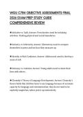 WGU C784 OBJECTIVE ASSESSMENTS FINAL 2026 EXAM PREP STUDY GUIDE COMPREHENSIVE REVIEW
