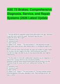 ASE T5 Brakes&colon; Comprehensive Diagnosis&comma; Service&comma; and Repair Systems &lpar;2026 Latest Update