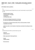 PNVN 1631 &ndash; Exam 1&comma; 2026 &ndash; Study guide and practice material