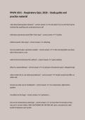 PNVN 1631 &ndash; Respiratory Quiz&comma; 2026 &ndash; Study guide and practice material