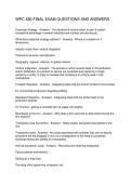 WPC 480 FINAL EXAM QUESTIONS AND ANSWERS