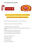 WGU C214 CONCEPTS ONLY MULTI CHOICE VERSION EXAM QUESTIONS AND ANSWERS GRADED A&plus;