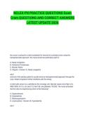 NCLEX-PN PRACTICE QUESTIONS Exam Cram QUESTIONS AND CORRECT ANSWERS LATEST UPDATE 2026