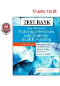 Test Bank for Foundations of Maternal-Newborn and Women&rsquo;s Health Nursing&comma; 7th Edition &ndash; Murray