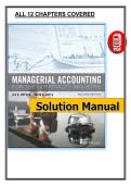 Managerial Accounting for the Hospitality Industry &lpar;2nd Edition&comma; 2017 &ndash; Dopson & Hayes&rpar; &vert; Complete Solutions Manual PDF