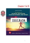 Test Bank for Foundations of Physical Education&comma; Exercise Science&comma; and Sport&comma; 21st Edition &ndash; Walton-Fisette