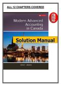 Modern Advanced Accounting in Canada &lpar;10th Edition&comma; 2022 &ndash; Herauf & Mbagwu&rpar; &vert; Complete Solutions Manual PDF