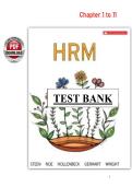 Test Bank for Human Resource Management&comma; 6th Canadian Edition &ndash; Steen