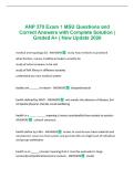 ANP 370 Exam 1 MSU Questions and Correct Answers with Complete Solution &vert; Graded A&plus; &vert; New Update 2026 