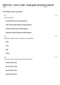 PNVN 1521 &ndash; Exam 3&comma; 2026 &ndash; Study guide and practice material