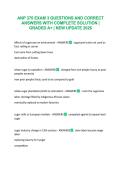ANP 370 EXAM 3 QUESTIONS AND CORRECT ANSWERS WITH COMPLETE SOLUTION &vert; GRADED A&plus; &vert; NEW UPDATE 2026 