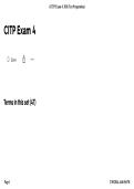 CITP Exam 4 &ndash; Study Guide with Practice Questions and Answers