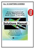 Computational Fluid Mechanics and Heat Transfer &lpar;4th Edition&comma; 2020 &ndash; Anderson et al&period;&rpar; &vert; Complete Solutions Manual PDF