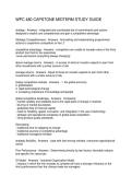 WPC 480 CAPSTONE MIDTERM STUDY GUIDE