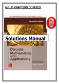 Discrete Mathematics and Its Applications &lpar;8th Edition&comma; 2019 &ndash; Kenneth H&period; Rosen&rpar; &vert; Complete Solutions Manual PDF