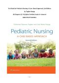 Test Bank for Pediatric Nursing&colon; A Case- Based Approach&comma; 2nd Edition by Tagher Knapp &vert; All Chapters &lpar;1-34&rpar; &vert;Q&As Verified&vert; Grade A&plus; Assured &vert; ISBN 9781975209063