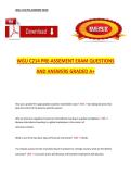 WGU C214 Pre-Assessment Exam &ndash; Questions and Answers &lpar;A&plus; Grade&rpar;