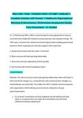 WGU D547 TASK 1 PASSED FIRST ATTEMPT 2026&sol;2027 &vert; Complete Solution with Domain 1 Healthcare Organizational Structure & Governance &vert; Performance Assessment Guide &vert; Pass Guaranteed - A&plus; Graded