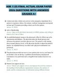 HIM 1125 FINAL ACTUAL EXAM PAPER 2026 QUESTIONS WITH ANSWERS GRADED A&plus;
