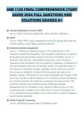 HIM 1125 FINAL COMPREHENSIVE STUDY GUIDE 2026 FULL QUESTIONS AND SOLUTIONS GRADED A&plus;