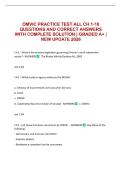 OMVIC PRACTICE TEST ALL CH 1-18 QUESTIONS AND CORRECT ANSWERS WITH COMPLETE SOLUTION &vert; GRADED A&plus; &vert; NEW UPDATE 2026 