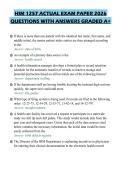 HIM 1257 ACTUAL EXAM PAPER 2026 QUESTIONS WITH ANSWERS GRADED A&plus;