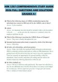 HIM 1257 COMPREHENSIVE STUDY GUIDE 2026 FULL QUESTIONS AND SOLUTIONS GRADED A&plus;