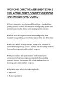 WGU C949 OBJECTIVE ASSESSMENT EXAM 2 2026 ACTUAL SCRIPT COMPLETE QUESTIONS AND ANSWERS 100&percnt; CORRECT