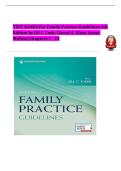 Test Bank for Family Practice Guidelines&comma; 6th Edition by Jill C&period; Cash&comma; Cheryl A&period; Glass & Jenny Mullen &vert; Complete Chapters 1-23 &vert; Verified Questions & Answers with Clinical Rationales &vert; FNP&comma; AGNP&comma; PA Primary Care & AANP Exam Prep