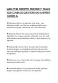 WGU C949 OBJECTIVE ASSESSMENT EXAM 2 2026 COMPLETE QUESTIONS AND ANSWERS GRADED A&plus;