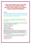 NURS 251 Pharmacology Final Exam 2026&ndash;2027 Ultimate Bundle&colon; High-Yield Q&A &plus; Rationales &mdash; Portage Learning &vert; ABC Nursing &vert; Geneva College