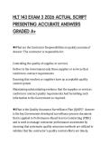 HLT&lowbar;143&lowbar;EXAM&lowbar;3&lowbar;2026&lowbar;ACTUAL&lowbar;SCRIPT&lowbar;PRESENTING&lowbar;ACCURATE&lowbar;ANSWERS&lowbar;GRADED
